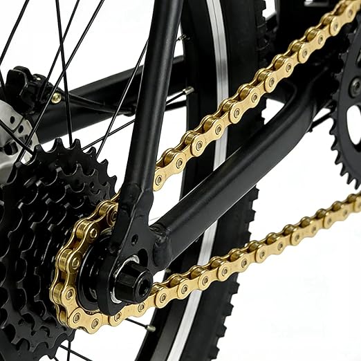 VERKSTAD 9 Speed Bike Chain, Bike Chain 1/2" x 11/128" 116 Links for Road Bike MTB Racing Cycling
