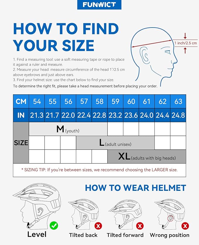 Adult Bike Helmet with Visor and Goggles for Men Women Mountain Road Bicycle Helmet Rechargeable Rear Light Cycling Helmet
