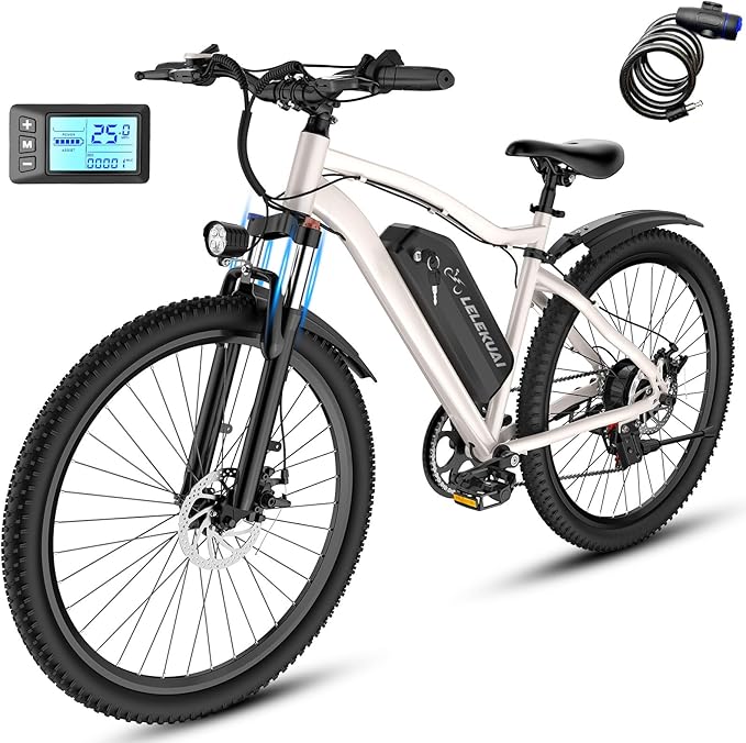 Electric Bike for Adults and Teens, 520W-560W Motor, 20-24MPH, 32 Miles Range, 48V 10Ah Battery, 3-Level Pedal Assist, 14" Foldable Mini Electric Bicycle, UL 2849 Certified