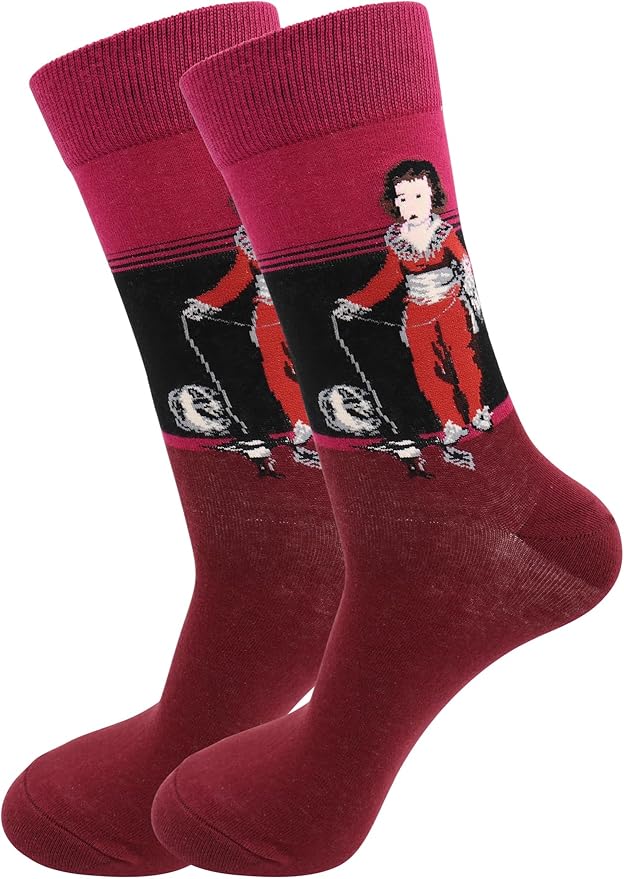 Real Sic Fun Socks for Men and Women - Cozy Cotton Dress Socks with Colorful Designs - Cool, Casual, Wacky Patterned