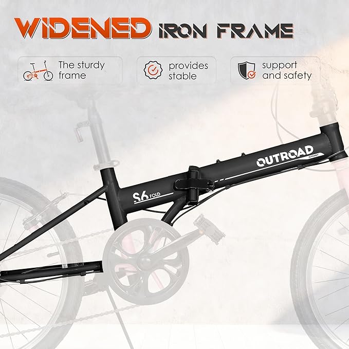 20 inch Folding Bike,7 Speed Lightweight City Commuter,Foldable Bike for Adults with Aluminum Frame Step Through Collapsible Bike for Women Men Seniors(Black/White/Blue/Pink)
