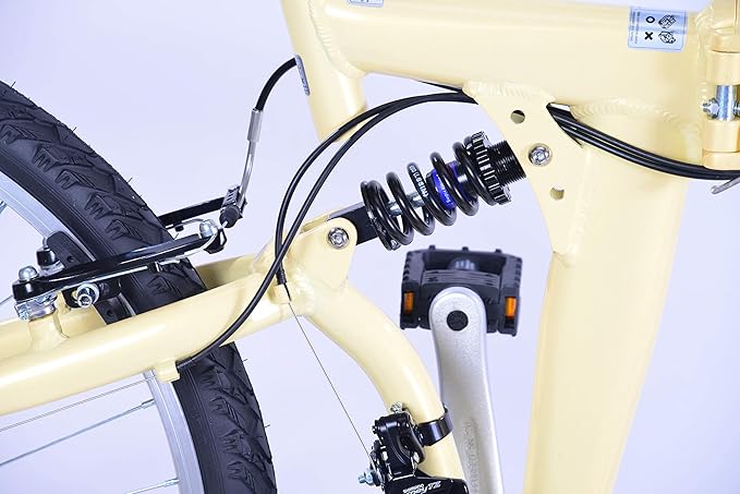Columba 26 Inch Alloy Folding Bike w.18 Speed & Double Suspension