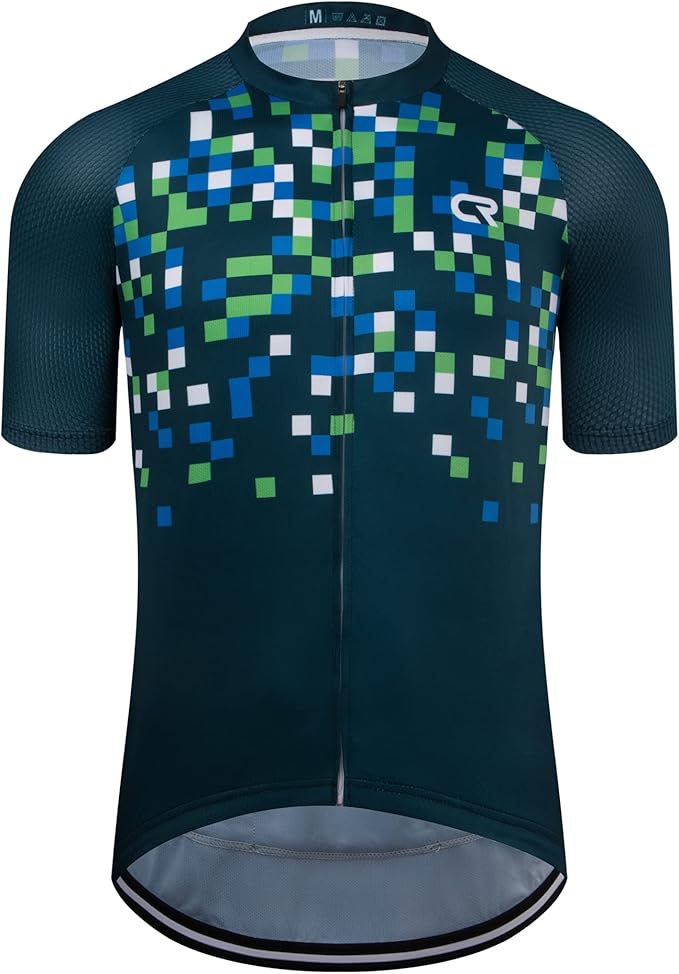 Coconut Ropamo CR Mens Cycling Jersey Short Sleeve Road Bike Shirt with 3+1 Zipper Pockets Breathable Quick Dry