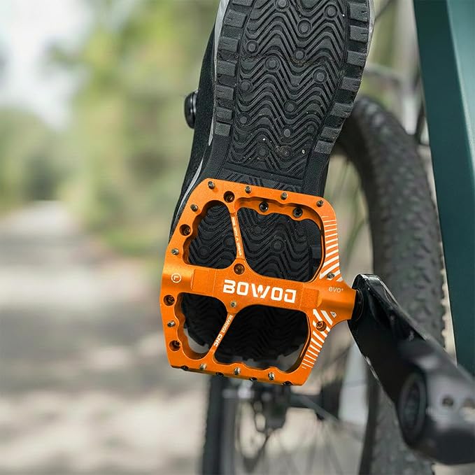 Bike Pedals 9/16" Lightweight Non-Slip Bicycle Platform Pedals - Fits Most Adult Bikes & Mountain Bikes &MTB, Road Bikes and Slip-Resistant Design