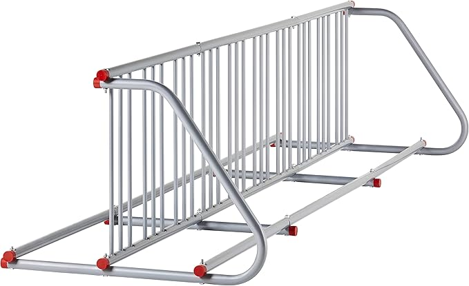 Retrospec Commercial Grid Bike Rack - Single & Double Sided - Bicycle Storage Stand for Garages, Stores, Schools & Universities Power Coated Steel | for Garages, for Stores, for Schools, for Universities