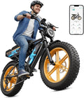 Electric Bike for Adults,1500W Peak Motor Retro E Bike,30MPH Max Speed,60/110 Miles Range,Removable 48V 15Ah Battery,20"x4.0"Fat Tire,Ebike with Suspension,UL 2849