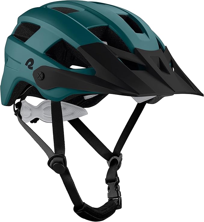 Retrospec Rowan Mountain Bike Helmet with Adjustable ErgoKnob Fit System - 14 Ventilation Ports, Removable Visor & EPS Foam Interior - Lightweight MTB Protection