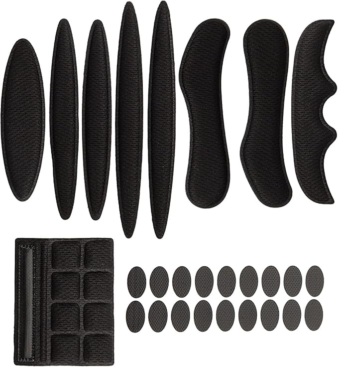 27Pcs Black Helmet Padding Foam Kit Bike Helmet Replacement Pads Helmets Foam Pads Set for Motorcycle Cycling Helmets Padding Replacement