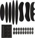 27Pcs Black Helmet Padding Foam Kit Bike Helmet Replacement Pads Helmets Foam Pads Set for Motorcycle Cycling Helmets Padding Replacement