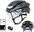Lumos Ultra E-Bike Smart Helmet | NTA 8776 Certified | Front & Rear LED Lights | Retractable Face Shield | App Controlled | EBike, Scooter, Cycling, Bicycle | Adults, Men Women