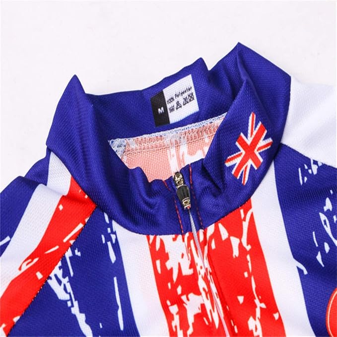 JPOJPO USA Cycling Jersey Men Road Bike Shirt Summer Biking Tops Short Sleeve Bicycle Clothes Cycle Wear Breathable