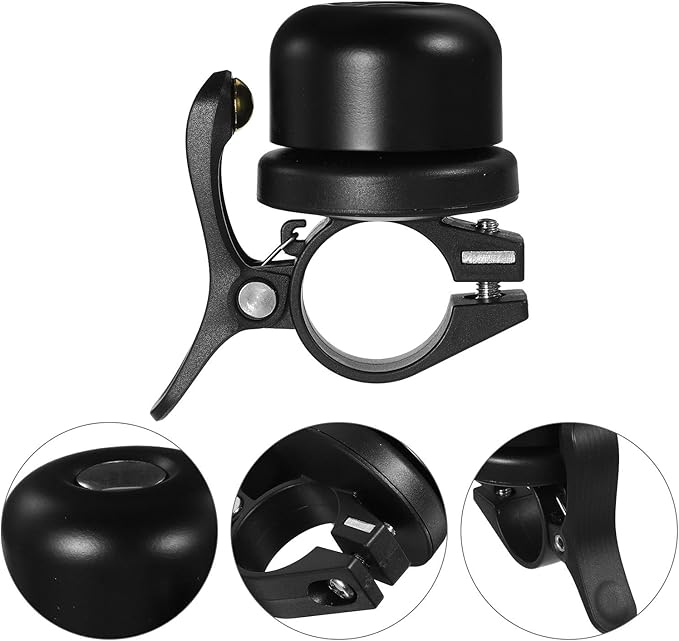 Vintage Bike Bell for Mountain Bikes Retro Copper Metal Cycling Bell Loud Crisp Sound Anti-Loss Folding for Outdoor Cycling Accessories