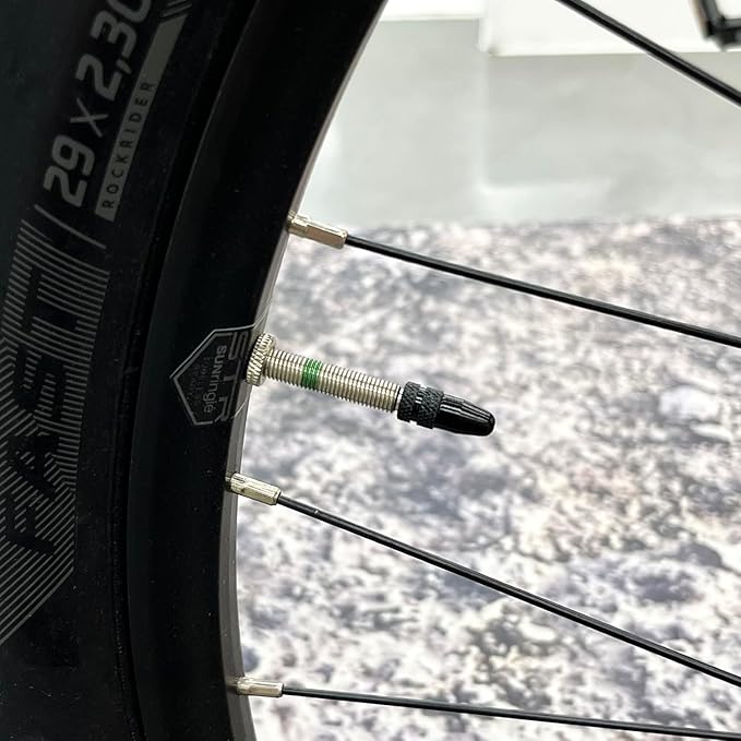 Aluminum Presta Valve Stem Caps – Black Tire Air Dust Covers for Bike (4 Pack) – Fit French Valves on Road, MTB, Hybrid, Racing, Fitness, Folding & Fat Bikes