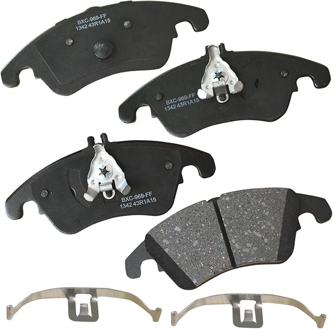 Bendix Premium SBC1342 Ceramic Front Brake Pads for Select Models Mercedes-Benz C250,C280,C300,C350,CLS350,CLS400,E200,E250,E300,E350,E400,E550,SLC180,SLC200,SLC300,SLK200,SLK250,SLK300,SLK350