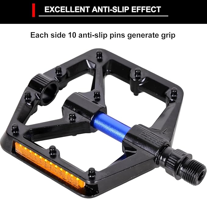 TRIFOX Mountain Bike Pedals, Ultra Strong CNC Machined 9/16" Cycling Sealed Bearing Pedals