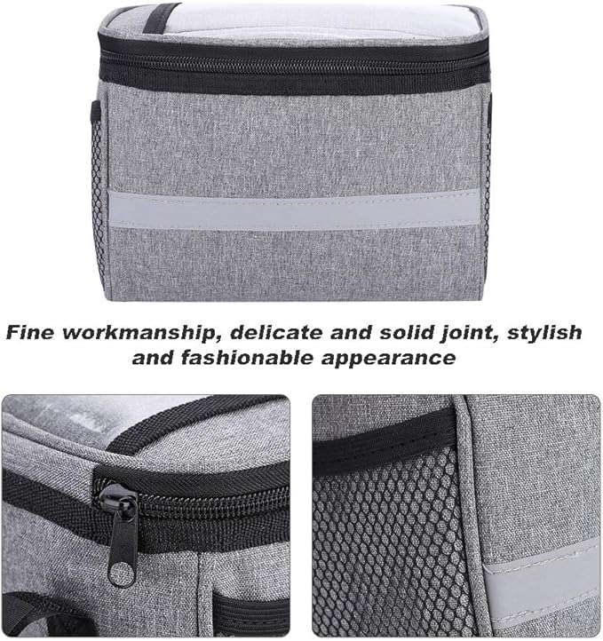 HEITIGN 2 in 1 Seat Bag Cycling Bag Cycle Factor Bike Handlebar Bag Waterproof Bike Saddlebag Aerodynamic Pouch with TPU for Mountain, Beach or Road Bikes