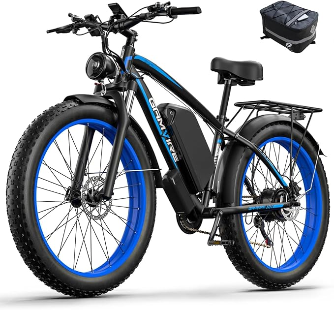 Ebike for Adults Electric, 52V 19.2Ah/32Ah, Peak 2000W/2500W E-Bike, 36/40MPH, 70 Miles/100Miles, Hydraulic Disc Brake, Off Road Snow Mountain E-Bike, 24"/26" Fat Tire Electric Bicycle UL2849 by SGS