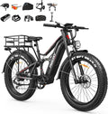 FREESKY 3500W BAFANG Motor Electric Bike for Adults, 48V 30Ah Samsung Cells Battery Ebike 120 Miles, 38+MPH, 26" Fat Tire Dirt All-Terrain Mountain E Bike, Full Suspension, UL 2849 Certified by TÜV