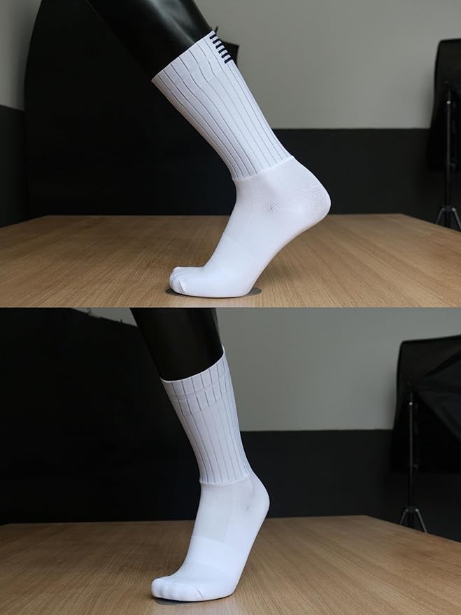 Aero Socks Cycling Men Women Non-Slip Silicone Aerodynamic Cycling Aero Socks one size 6-12