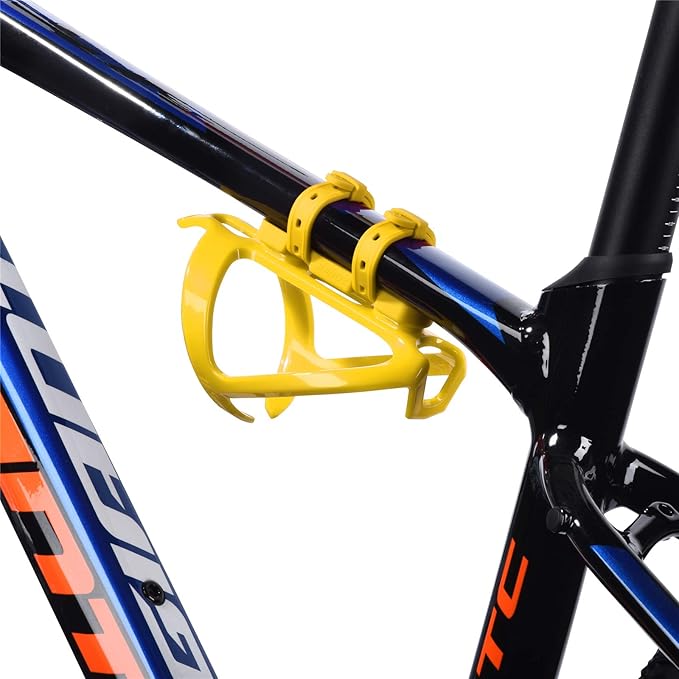 ZONKIE Bike Bottle Cage Mounting Base, Cup Mounting Base for Many Kinds Bikes, Fits Most Stroller Drink Holder, Silicone Material, Many Colors are Available.