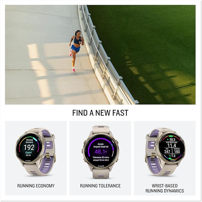 Garmin Forerunner 970 GPS Running Smartwatch, French Gray | Premium Training & Recovery, Sleep Coach, Heart Rate, Download Music, Up to 15 Day Battery | Signature Series Gift Bundle