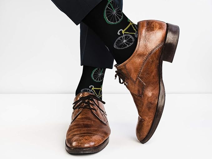 Real Sic Fun Socks for Men and Women - Cozy Cotton Dress Socks with Colorful Designs - Cool, Casual, Wacky Patterned