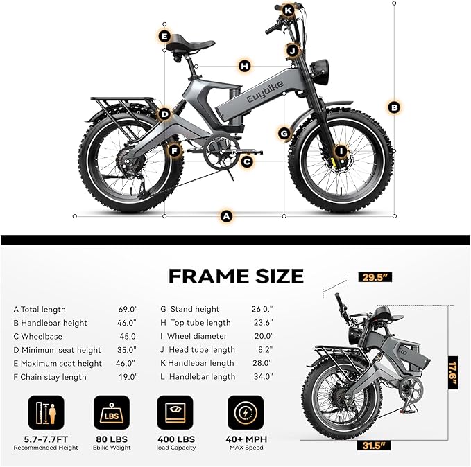 2000W/3000W Peak Motor Electric Bike for Adults, 48V/52V 25AH/30AH Battery Full Suspension Foldable Ebike, 20"x4.0" Fat Tires 35MPH Dirt Bike, 100/120 Miles Hydraulic Brake Magnesium Alloy Motorcycle