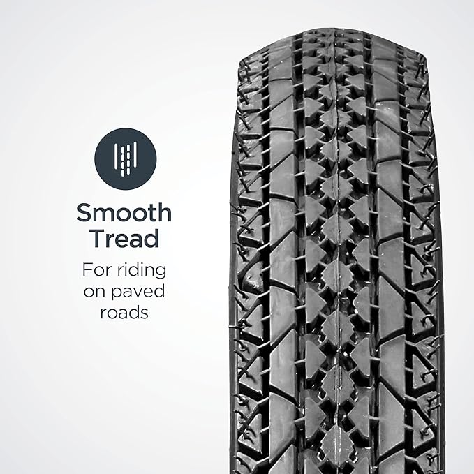 Schwinn Replacement Bike Tire, Folding Kevlar Puncture Guard Tire, Steel Bead Construction, Replacement for Mountain, Hybrid or Cruiser Bicycles