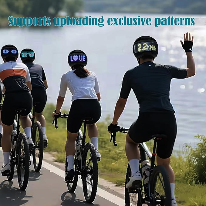 AIGLUN Smart Bike Helmet | Speed Display and Back LED Lights with Turn Signals| Road Bicycle Helmets for Adults: Men, Women