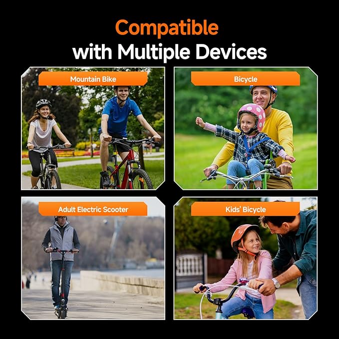 SVBONY Bike Camera with Smart Display, 4K60fps Action Camera with GPS Tracker, Cycling Speedometer/Odometer, Anti-Shake, Bike Lights, Bell, Waterproof, Bike Computer with APP Support (Without TF Card