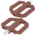 SWIX Bike Pedals Professional Mountain and Road Bike Flat Pedal Wide Paltform and Lightweight Non-Slip Pedal for 9/16" Bike/Hybrid Bike/E-Bike Parts Replacement Pedals Bike Accessories