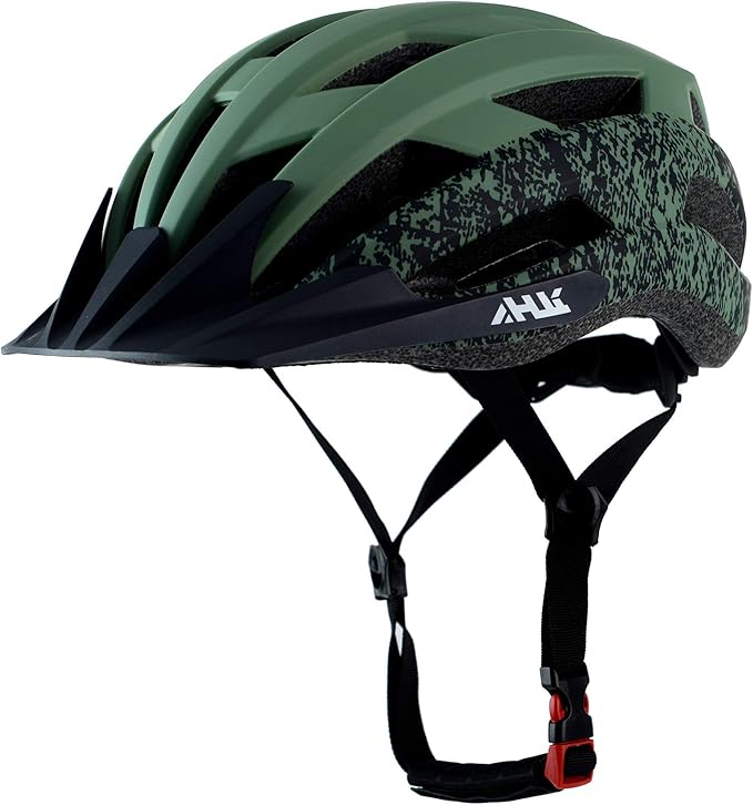 Youth Adult Road Bike Helmet, Men Women Adjustable Mountain Bicycle Helmet with Detachable Visor, 2 Sizes for Age 8-14+ Youth, Kids, Adult