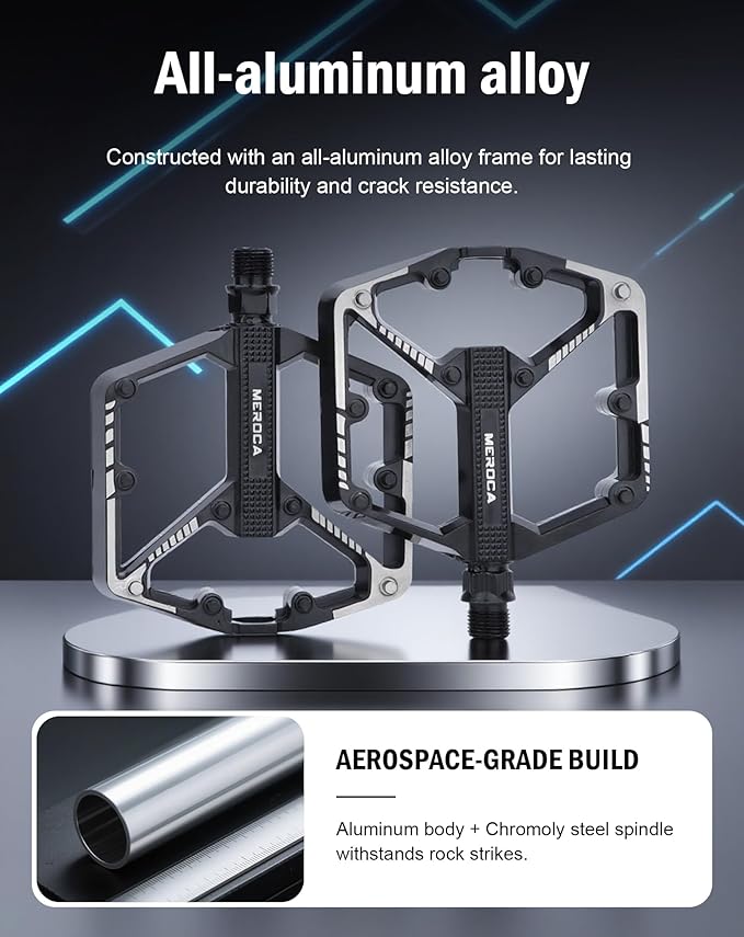 CHADWICK High-Performance Bicycle Pedals – CNC Aluminum Alloy MTB Pedals with Sealed Bearings for Road, Mountain, and BMX Bikes