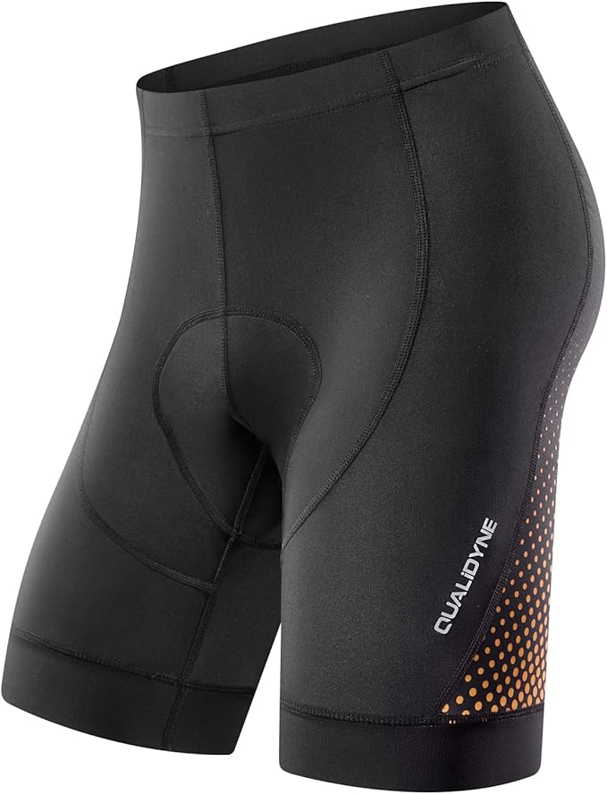 Qualidyne Men's Cycling Bike Shorts 3D Padded Biking Pants Cycle Shorts