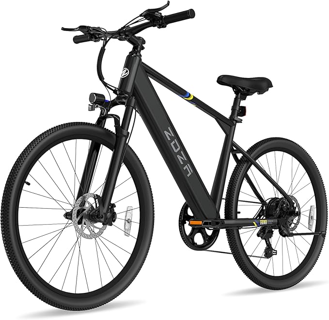 Electric Bike, 1000W Peak Motor, 26” E Bike for Adults, 40 Miles Range & 22 Mph Ebike, Electric Bicycle for Commute, 7 Speed & Colorful LCD Display (Light Blcak)