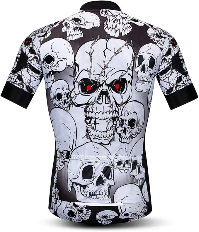 Men's Cycling Jerseys Wolf Print Bicycle Shirts Summer Road Bike Clothes Quick Dry Breathable