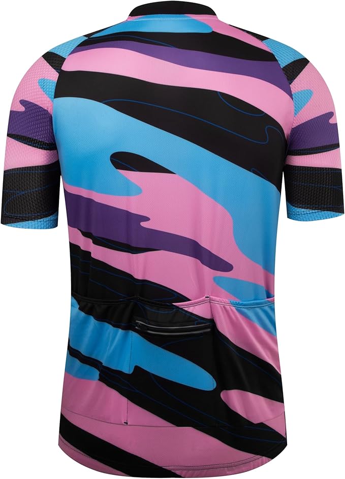 Coconut Ropamo CR Mens Cycling Jersey Short Sleeve Road Bike Shirt with 3+1 Zipper Pockets Breathable Quick Dry