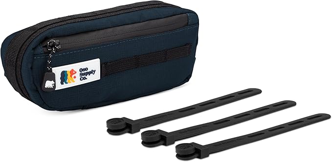 Bike Frame Bag – Waterproof Zippers and Water-Resistant Fabric, Dual Storage Compartments, Adjustable Straps – Fits All Frame Sizes, Perfect for Cycling, Commuting, and Adventure Rides (Navy Blue)