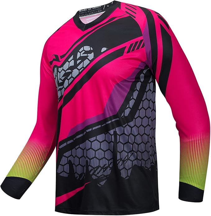Cycling Jersey Long Sleeve Men's Mountain Bike Motocross Jersey Long Sleeve MTB T-Shirt