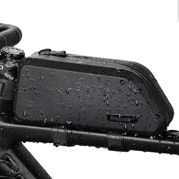 Rhinowalk Bike Frame Bag Bike Triangle Bag Waterproof top Tube Under The Bag, Suitable for Road Mountain Bike Sports, Gravel Bike(1.5L)