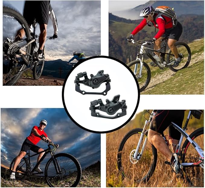 1 Pair Bike Mechanical Disc Brake,Universal Front and Rear Mechanical Disc Brake Calipers for Mountain Bikes,Folding Bikes,Road Bikes