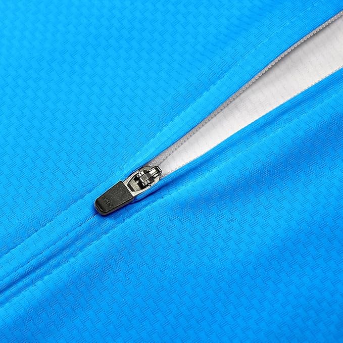 Men's Cycling Jerseys Long Sleeve Bike Biking Shirts Full Zip with Pockets Road Bicycle Clothing