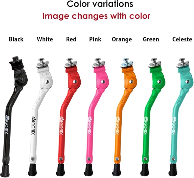GORIX Bike Kickstand Side Road Mountain Bicycle Adjustable Portable(GX-KC22AAJ-Z(Global Edition))