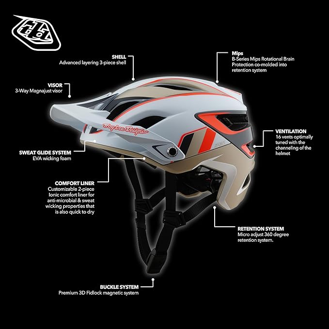 Troy Lee Designs A3 Uno MIPS Bicycle Helmet