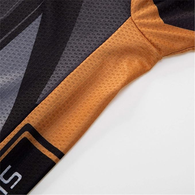 JPOJPO USA Cycling Jersey Men Short Sleeve Bike Shirts Biking Jersey Summer American Bicycle Tops with 3 Pockets Reflective