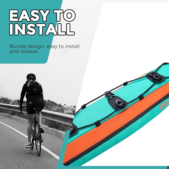 ROCKBROS Bike Frame Bag Bike Triangle Bag Bike Top Tube Bag 1.5L Bike Bag Pouch Storage Bag for Cycling Mountain Road Ebike