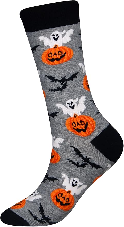 Cansok Men's 2/4 Packs Fun Crazy Novelty Dress Crew Socks