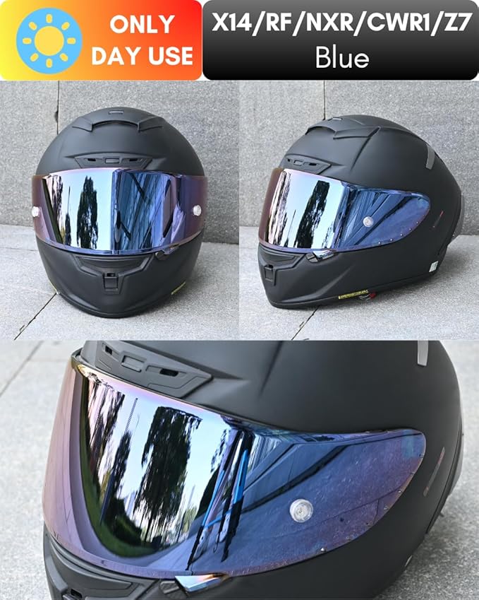CWR-F1 Shield for RF-1200 Visor X14 NXR RF-SR Z7 Motorcycle Helmet Visor Replacement Sun Protection Anti-Scratch, Universal