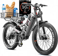 eAhora Romeo Pro 3/2 [2026] 46-50 Mph Electric Bike for Adults, Peak 5600W Dual Motor Ebike, 60V/52V 80Ah/70Ah 250 Miles Long Range E Bike, 26”*4.0 Fat Tire Air Full Suspension Off-Road E-Bike