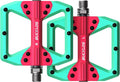 BUCKLOS MTB Flat Pedals Mountain Bike Pedals, 3 Bearings CNC Adult Road Bike Pedals, Bicycle Platform Aluminum Alloy Non-Slip Pedal for Gravel Bike/BMX 9/16"(Black)